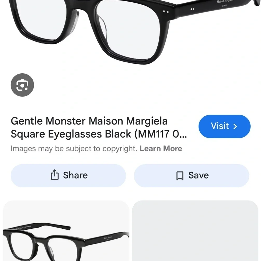 Maison Martin Margiela Black Glasses